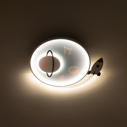 Brilagi -LED Børnelampe STARSHIP LED/64W/230V 3000/4500K blå