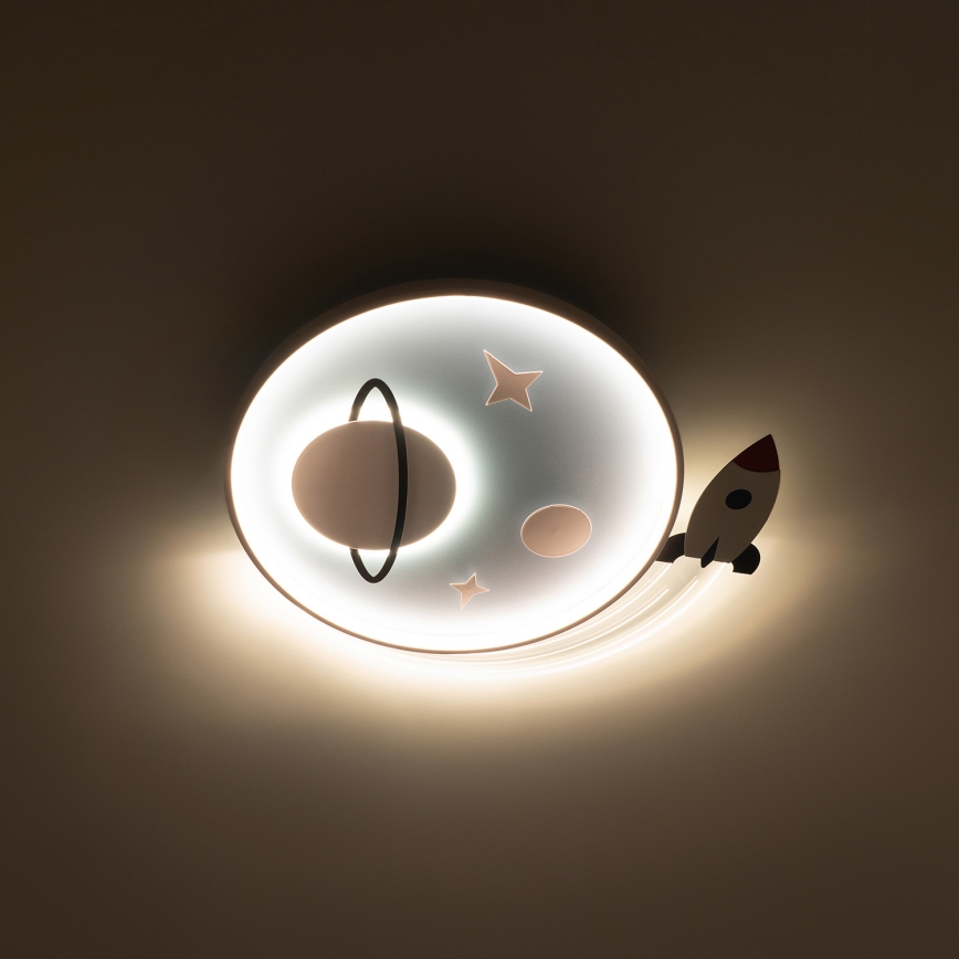 Brilagi -LED Børnelampe STARSHIP LED/64W/230V 3000/4500K blå