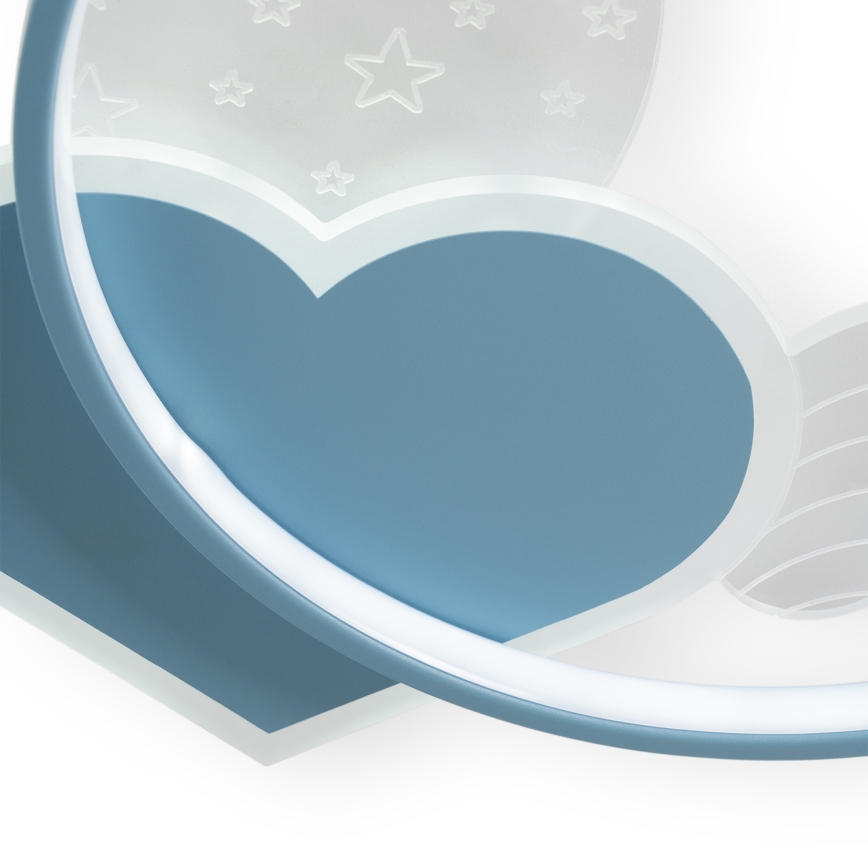 Brilagi - LED-børnelampe til loftet LOVE LED/48W/230V 3000/4500/6000K blå