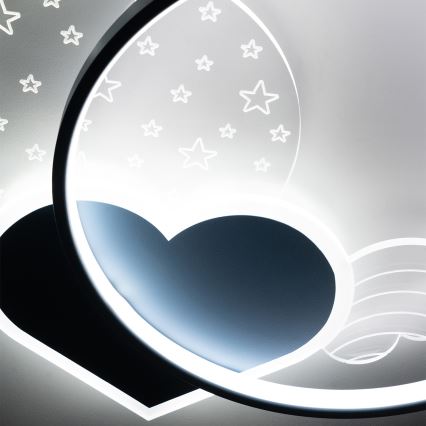 Brilagi - LED-børnelampe til loftet LOVE LED/48W/230V 3000/4500/6000K blå