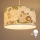Brilagi - LED børnependel på wire BOBO 1xE27/60W/230V Ø 35 cm hvid/jungle