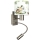 Brilagi - LED børnevæglampe BOBO, fleksibel, 1xE27/25W/230V + LED/3W, mat krom/hvid/grøn/jungle