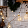 Brilagi - LED dekorationskæde 10xLED/3xAA 1,8m varm hvid