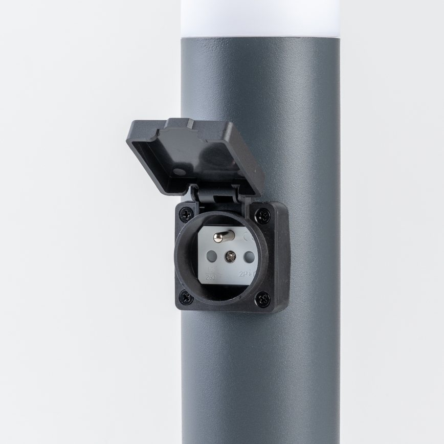 BRILAGI - LED dæmpbar udendørs lampe med stikkontakt ELIA 1xE27/6W/230V 2700-6500K IP44 Wi-Fi 50 cm antracit