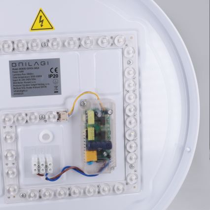 Brilagi - LED-dæmpbar loftlampe ALVA LED/48W/230V 3000-6500K Ø 51 cm sort + fjernbetjening