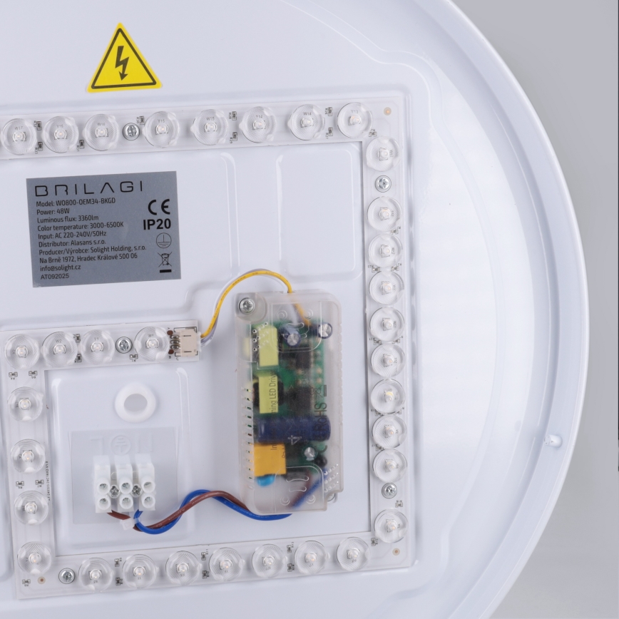 Brilagi - LED-dæmpbar loftlampe ALVA LED/48W/230V 3000-6500K Ø 51 cm sort + fjernbetjening