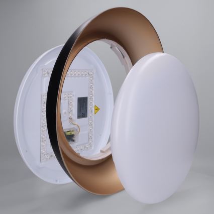 Brilagi - LED-dæmpbar loftlampe ALVA LED/48W/230V 3000-6500K Ø 51 cm sort + fjernbetjening