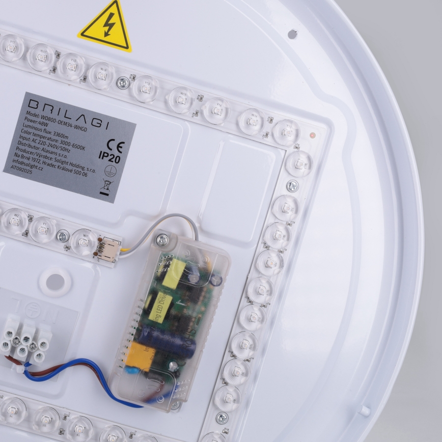 Brilagi - Dæmpbar LED-loftlampe ALVA LED/48W/230V 3000-6500K Ø 51 cm hvid + fjernbetjening