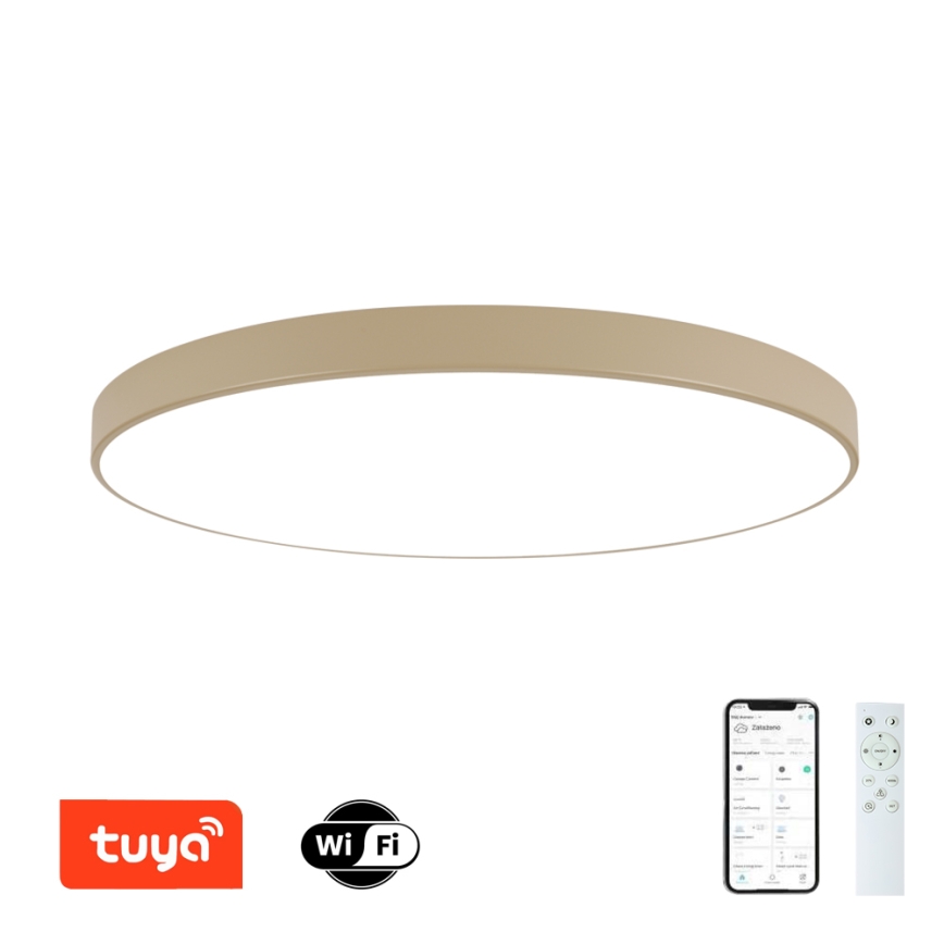Brilagi - Dæmpbar LED-loftlampe POOL SMART LED/180W/230V 3000-6000K 120 cm beige Wi-Fi Tuya + fjernbetjening