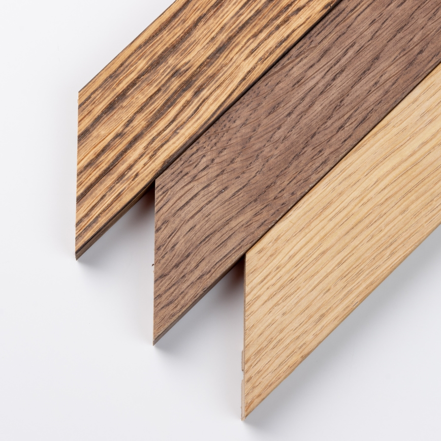 Brilagi - Dæmpbar LED-loftlampe SLIMFRAME WOOD LED/58W/230V 124x34 cm 3000-6000K brun + fjernbetjening
