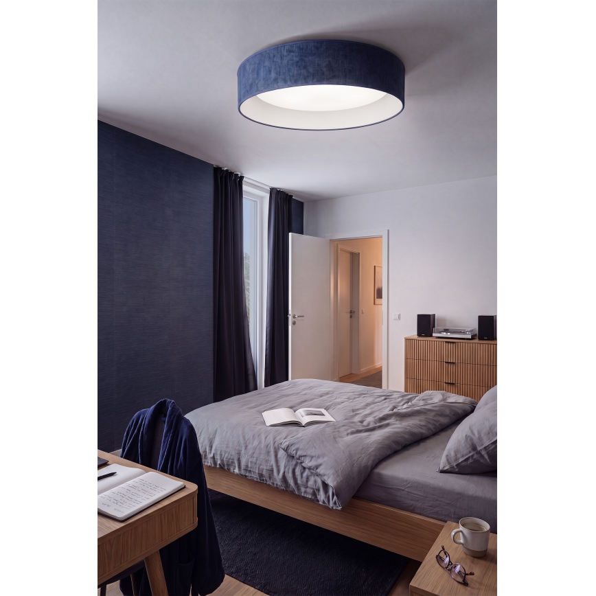 Brilagi - LED-dæmpbar loftlampe VELVET SMARTIX STARS LED/36W/230V 3000-6000K Ø 55 cm blå Wi-Fi Tuya Beacon + fjernbetjening