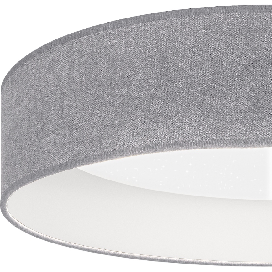 Brilagi - LED-dæmpbar loftlampe VELVET SMARTIX STARS LED/24W/230V 3000-6000K Ø 45 cm grå Wi-Fi Tuya Beacon + fjernbetjening