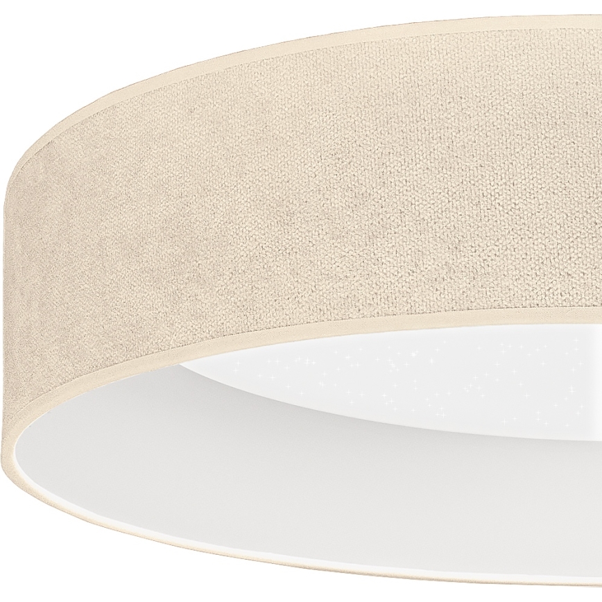 Brilagi - LED-dæmpbar loftlampe VELVET SMARTIX STARS LED/36W/230V 3000-6000K Ø 55 cm cremefarvet Wi-Fi Tuya Beacon + fjernbetjening