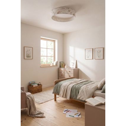 Brilagi - LED dæmpbar loftlampe VELVET SMARTIX STARS LED/36W/230V 3000-6000K Ø 55 cm hvid/blomster Wi-Fi Tuya Beacon + fjernbetjening