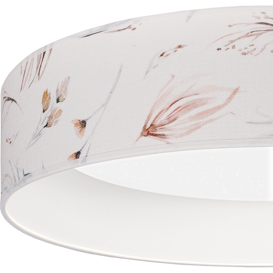 Brilagi - LED dæmpbar loftlampe VELVET SMARTIX STARS LED/36W/230V 3000-6000K Ø 55 cm hvid/blomster Wi-Fi Tuya Beacon + fjernbetjening
