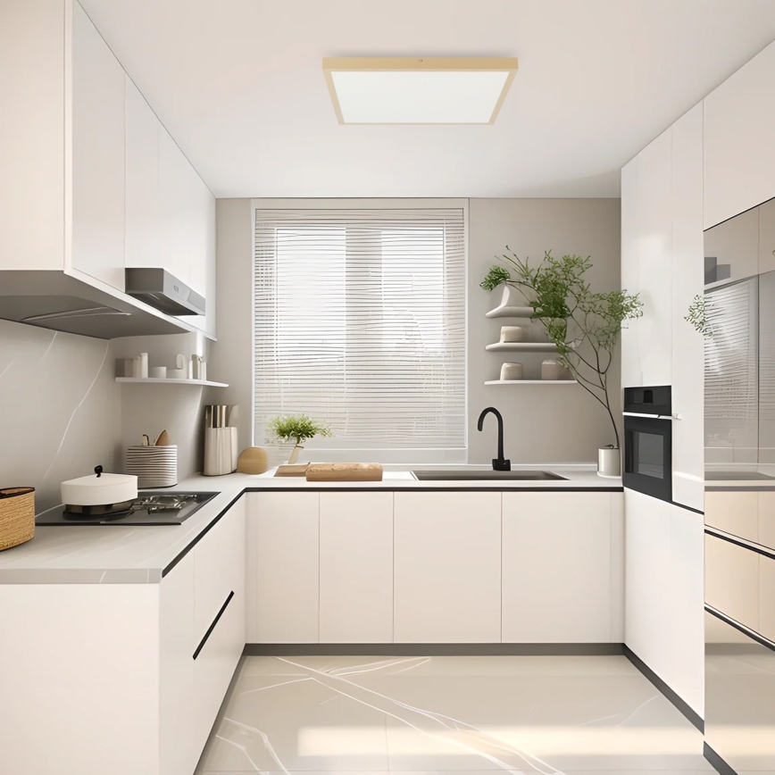 Brilagi - Dæmpbar LED badeværelsesloftlampe FRAME SMART LED/50W/230V 60x60 cm 3000-6000K IP44 beige + fjernbetjening