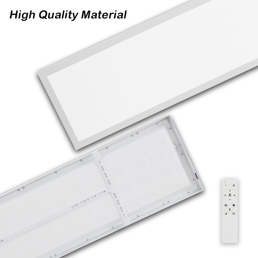 Brilagi - LED dæmpbar loftlampe til badeværelse FRAME SMART LED/50W/230V 30x120 cm 3000-6000K IP44 hvid + fjernbetjening