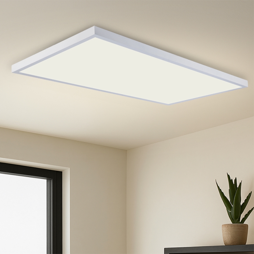 Brilagi - LED-dæmpbar loftlampe til badeværelse FRAME SMART LED/96W/230V 120x60 cm 3000-6000K IP44 hvid + fjernbetjening