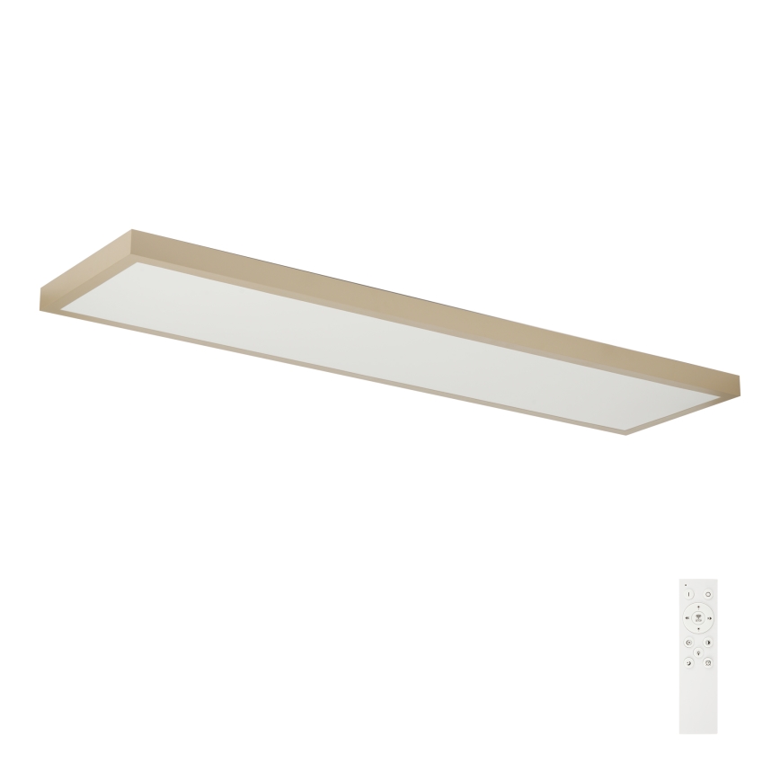 Brilagi - Dæmpbar LED-badeværelsesloftlampe FRAME SMART LED/50W/230V 120x30 cm 3000-6000K IP44 beige + fjernbetjening