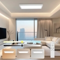 Brilagi - LED Dæmpbar badeværelsesloftlampe FRAME SMART LED/30W/230V 30x60 cm 3000-6000K IP44 hvid + fjernbetjening