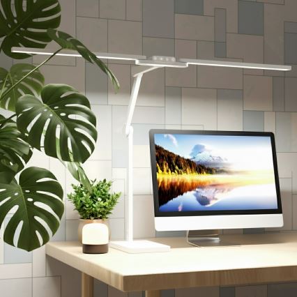 Brilagi - Dæmpbar berøringsbetjent LED-bordlampe VARIO LED/24W/230V 3000-6500K CRI 92 hvid