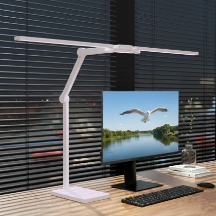 Brilagi - Dæmpbar berøringsbetjent LED-bordlampe VARIO LED/24W/230V 3000-6500K CRI 92 hvid