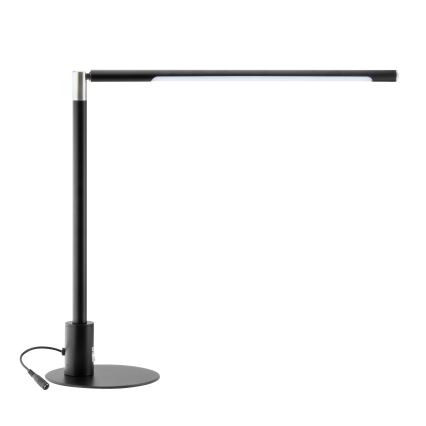 Brilagi - Dæmpbar LED-bordlampe med touch og USB-porte VARIO LED/7W/230V 3000-6500K CRI 96 sort