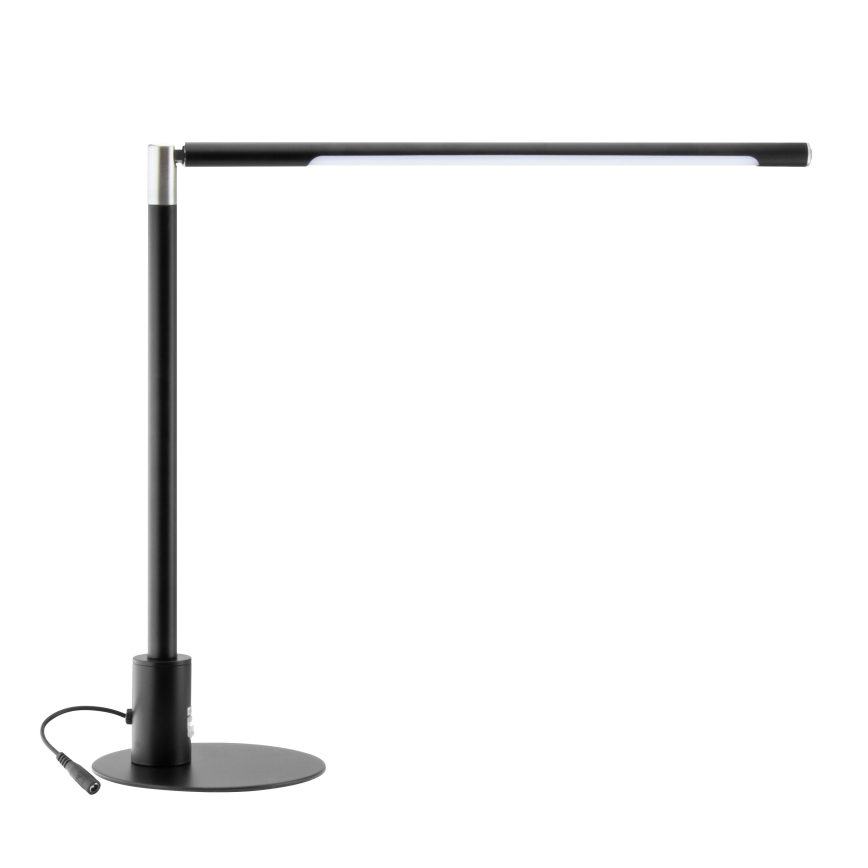 Brilagi - Dæmpbar LED-bordlampe med touch og USB-porte VARIO LED/7W/230V 3000-6500K CRI 96 sort