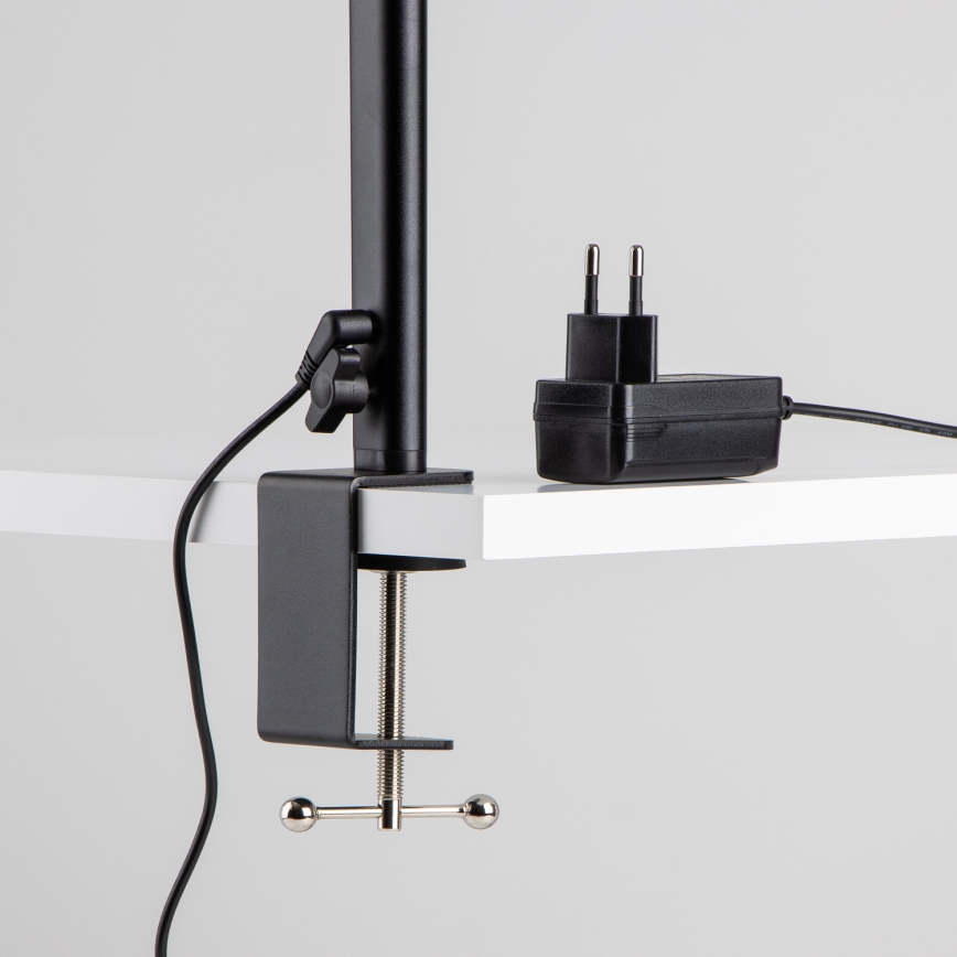 BRILAGI - Dæmpbar berøringsbetjent skrivebordslampe med klemme VARIO LED/24W/230V 3000-6500K CRI 92 sort