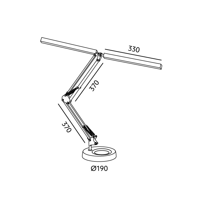 Brilagi - LED dæmpbar bordlampe VARIO LED/15W/230V 3000-6000K hvid
