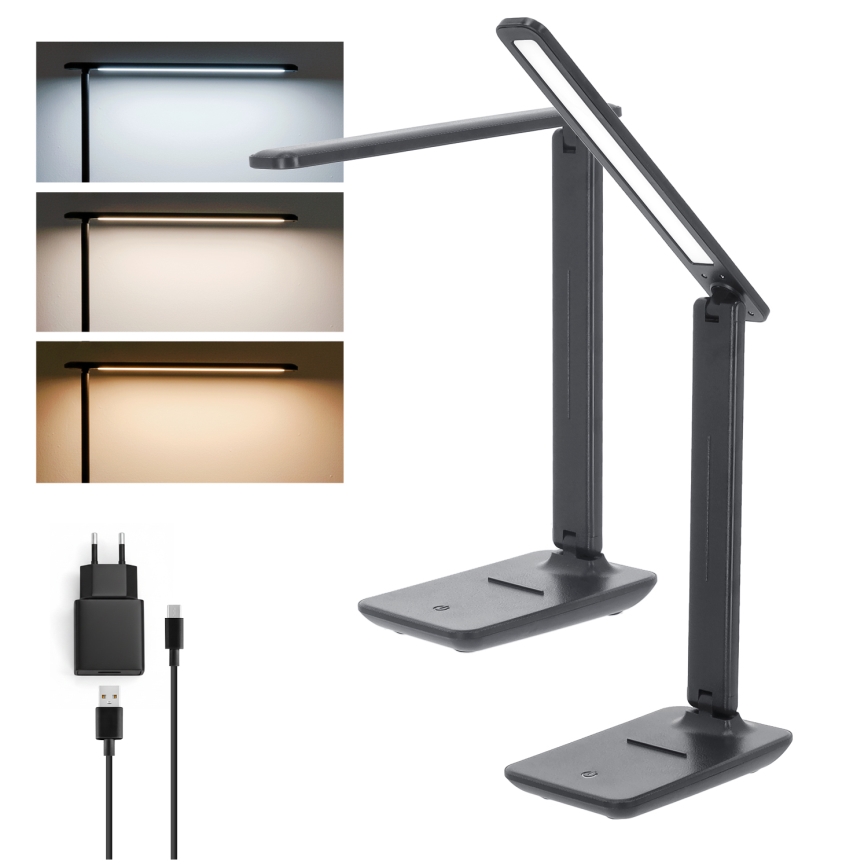 Brilagi - VARIO LED-dæmpbar bordlampe LED/7W/230V 3000/4000/6500K antracit
