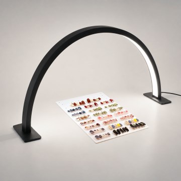 Brilagi - LED dæmpbar bueformet bordlampe RADIO LED/30W/24/230V 3000/4000/6500K sort
