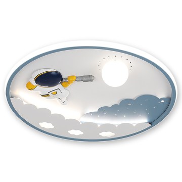 BRILAGI - LED Dæmpbar børne-loftlampe ASTRO LED/43W/230V 3000-6000K Ø 49 cm + fjernbetjening