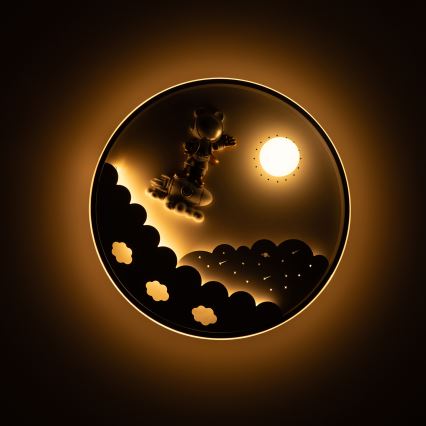 Brilagi - LED dæmpbar loftlampe til børneværelset ASTRO LED/68W/230V 3000-6000K Ø 49 cm + fjernbetjening