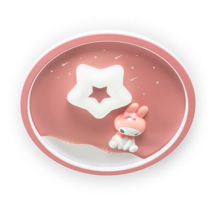 Brilagi - LED-dæmpbar loftlampe til børn BUNNY LED/83W/230V 3000-6000K Ø 49 cm + fjernbetjening