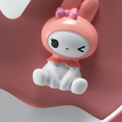 Brilagi - LED-dæmpbar loftlampe til børn BUNNY LED/83W/230V 3000-6000K Ø 49 cm + fjernbetjening