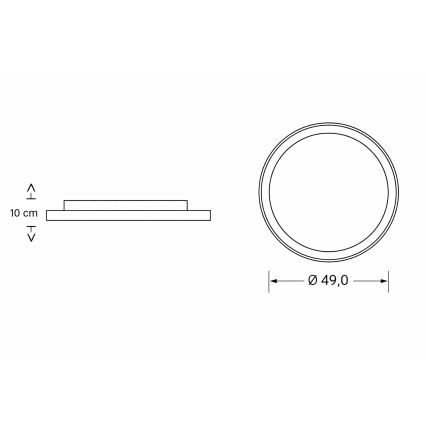 Brilagi - LED-dæmpbar loftlampe til børn BUNNY LED/83W/230V 3000-6000K Ø 49 cm + fjernbetjening