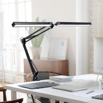 Brilagi - LED Dæmpbar fleksibel bordlampe VARIO 2xLED/15W/230V 3000-6000K sort