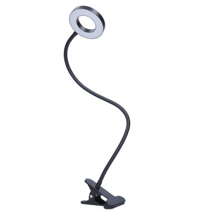 Brilagi -LED Dæmpbar lampe med klemme ORBELA LED/8W/5V 3000/4000/5000K sort