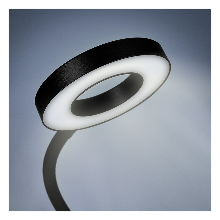 Brilagi -LED Dæmpbar lampe med klemme ORBELA LED/8W/5V 3000/4000/5000K sort