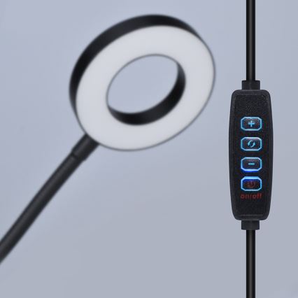 Brilagi -LED Dæmpbar lampe med klemme ORBELA LED/8W/5V 3000/4000/5000K sort