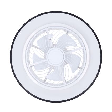 Brilagi - LED dæmpbar loftlampe med ventilator LED/30W/230V 3000-6500K diameter 50 cm sort + fjernbetjening