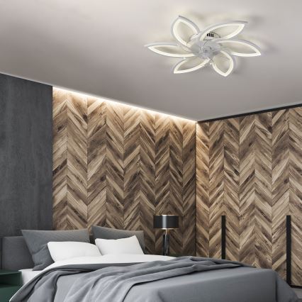 Brilagi - LED dæmpbar loftlampe med ventilator LED/50W/230V 3000-6500K hvid + fjernbetjening