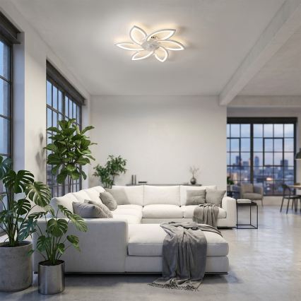 Brilagi - LED dæmpbar loftlampe med ventilator LED/50W/230V 3000-6500K hvid + fjernbetjening