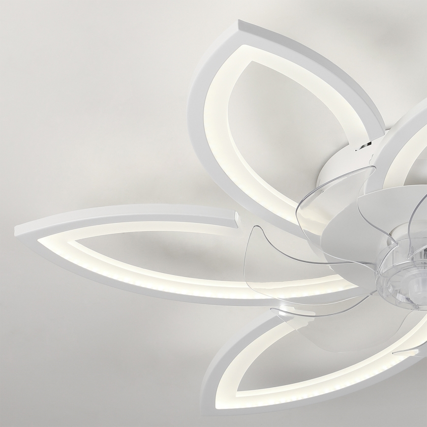 Brilagi - LED dæmpbar loftlampe med ventilator LED/50W/230V 3000-6500K hvid + fjernbetjening