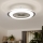 Brilagi - LED Dæmpbar lampe med ventilator RONDA LED/48W/230V 3000-6000K sølv + fjernbetjening