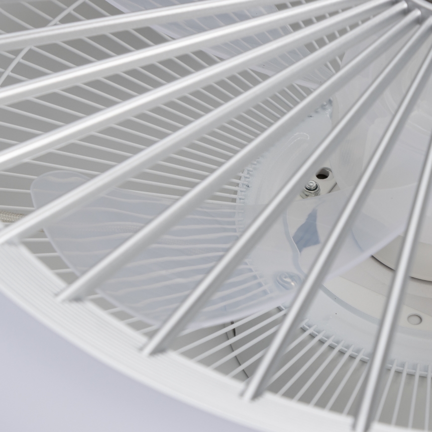 Brilagi - LED Dæmpbar lampe med ventilator RONDA LED/48W/230V 3000-6000K sølv + fjernbetjening