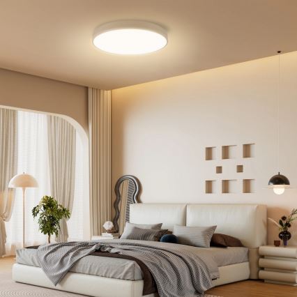 Brilagi - Dæmpbar LED-loftlampe POOL SMART LED/60W/230V 3000-6000K Ø 50 cm Wi-Fi Tuya beige + fjernbetjening