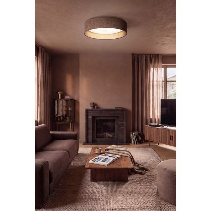 Brilagi - LED dæmpbar loftlampe VELVET SMARTIX STARS LED/36W/230V 3000-6000K Ø 55 cm brun/guld Wi-Fi Tuya Beacon + fjernbetjening