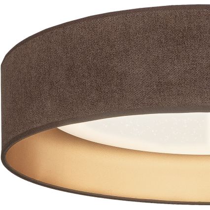Brilagi - LED dæmpbar loftlampe VELVET SMARTIX STARS LED/24W/230V 3000-6000K Ø 45 cm brun/guld Wi-Fi Tuya Beacon + fjernbetjening